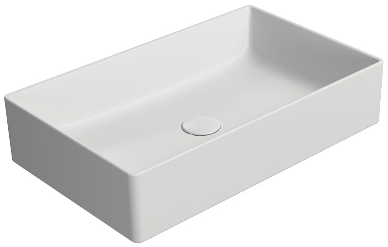 KUBE X keramické umyvadlo na desku, 60x37cm, bílá mat 945309