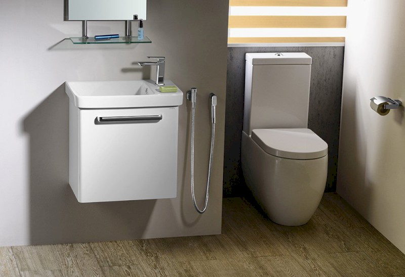 FLO WC kombi mísa 36x60cm, spodní/zadní odpad, bílá 311701