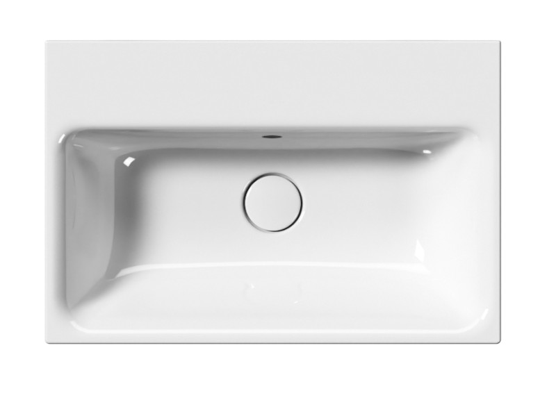 NUBES keramické umyvadlo 60x40cm, bez otvoru, bílá ExtraGlaze 9683011