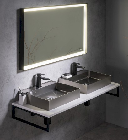 PLATO deska Rockstone 2100x24x500mm, bílá mat PL210-0101