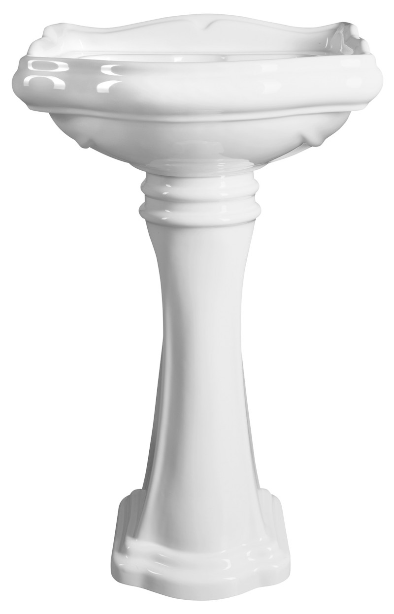 RETRO keramické umyvadlo 56x46,5cm, bílá 104501