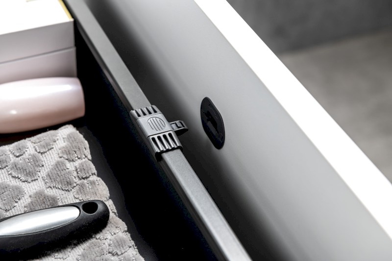 SKARA umyvadlová skříňka 100x49,5x46,5cm, černá mat/bílá mat CG004-3131