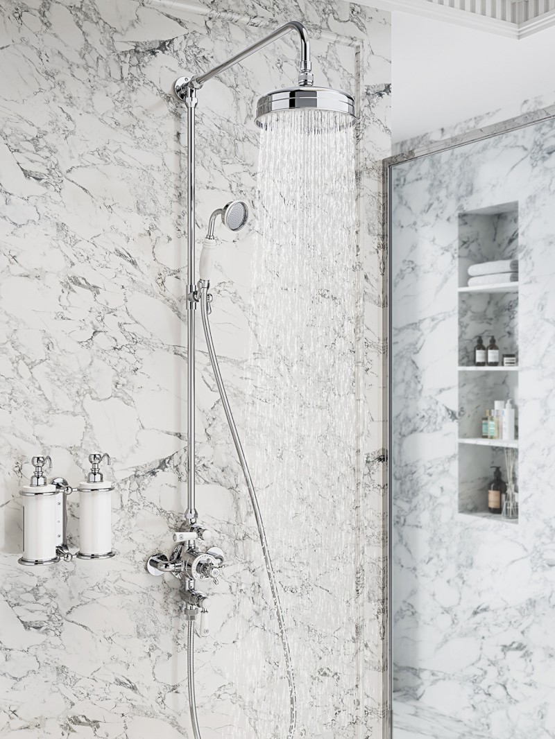 Sprchový sloup s termostatickou baterií, chrom KI139