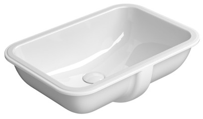 PURA/CLASSIC keramické umyvadlo pod desku 38x55cm, bílá ExtraGlaze 724311