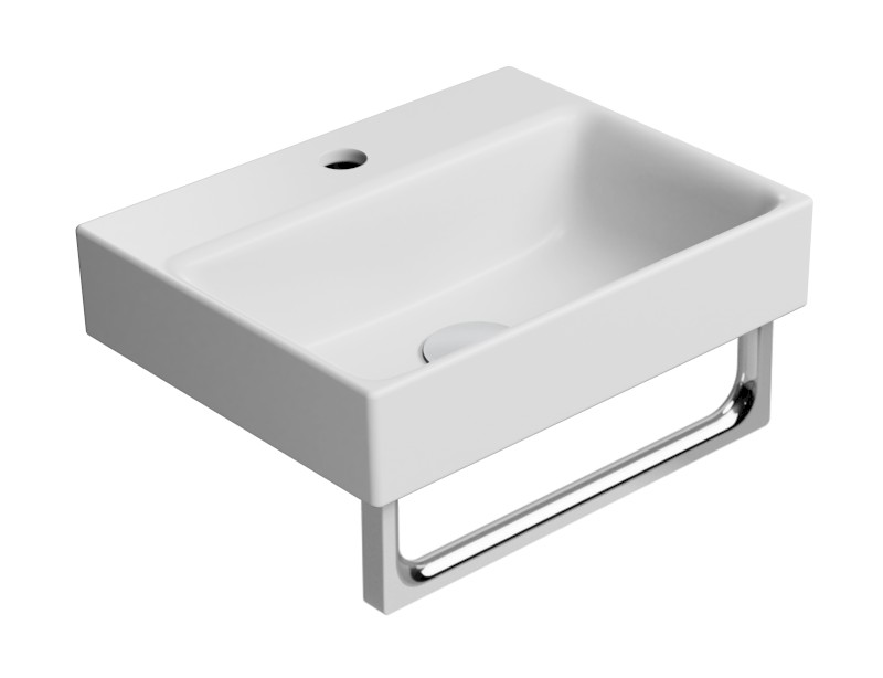 NUBES keramické umývátko 40x32cm, bílá mat 9684109