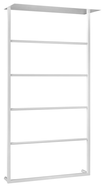 SKA nástěnný sušák ručníků s policí 604x1184x252mm, bílá mat SKA712