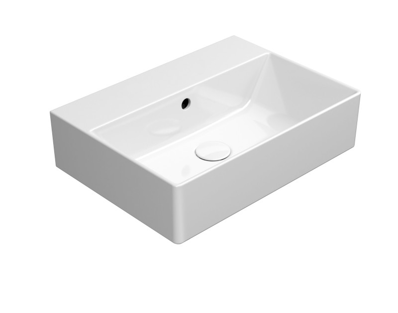 KUBE X keramické umyvadlo 50x37cm, bez otvoru, bílá ExtraGlaze 9447011