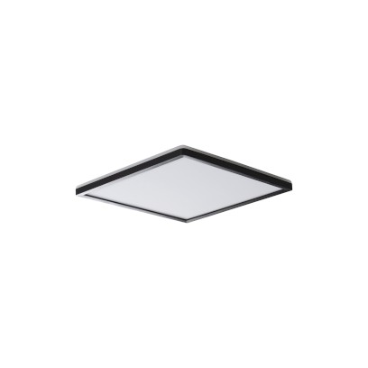 AZPO stropní LED svítidlo, 225x225mm, 12,3W, 3000/4000/6000K, IP54, černá mat 31531