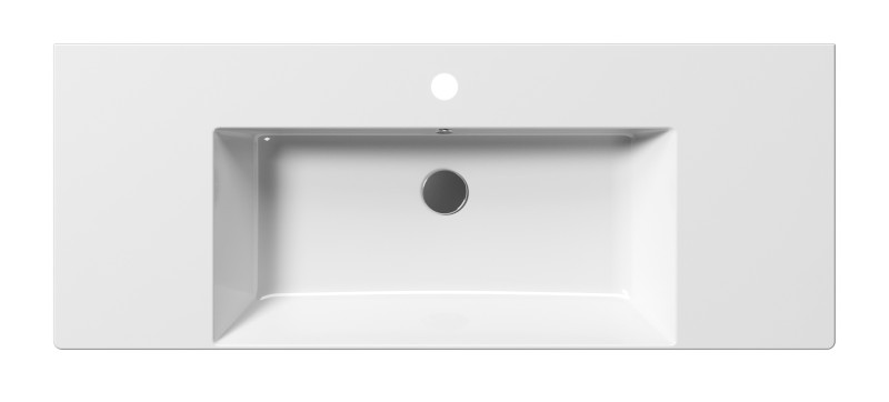 KUBE X keramické umyvadlo 120x47cm, s odkládacími plochami, bílá ExtraGlaze 9452111