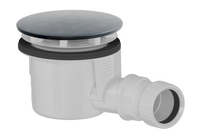 Vaničkový sifon, průměr 90mm, DN40, krytka gun metal 17911GM