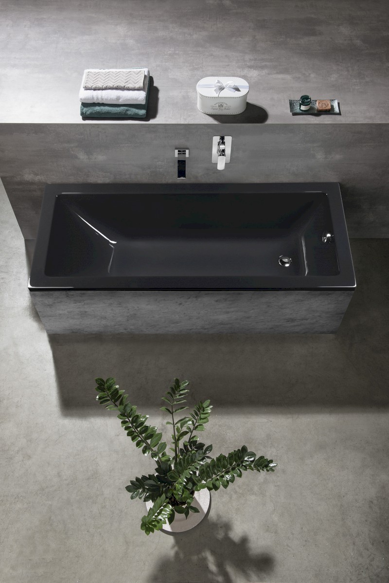 NOEMI obdélníková vana 170x70x39cm, šedá 71708.30