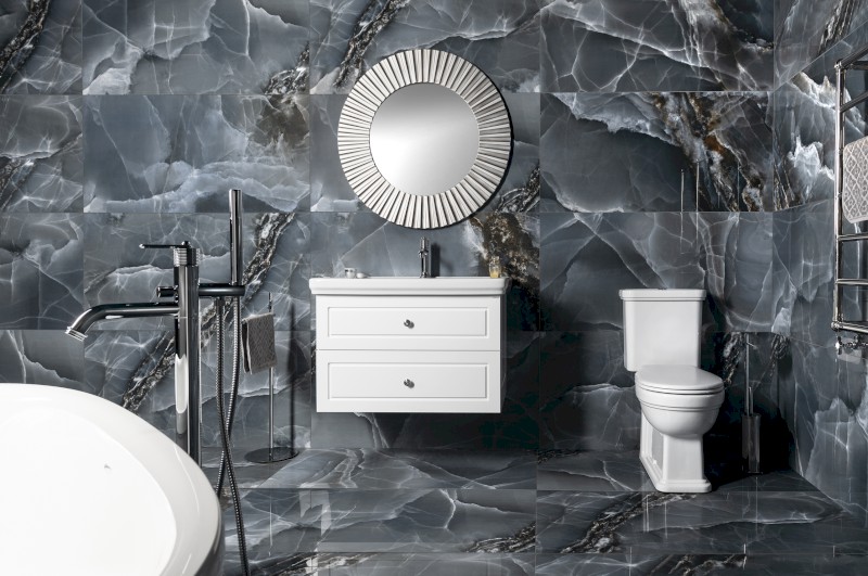 VIOLETA umyvadlová skříňka 83x52x46cm, bílá pololesk VI090-3131