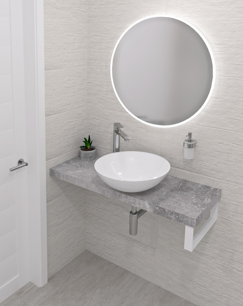 AVICE deska pod umyvadlo 150x36cm, tl.5cm, cement AV1567