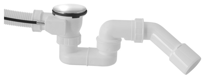 Vanová souprava, L-610mm, DN40/50, ABS/chrom 164.150.0