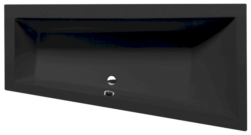 ANDRA R asymetrická vana 180x90x45cm, černá mat 78771.21