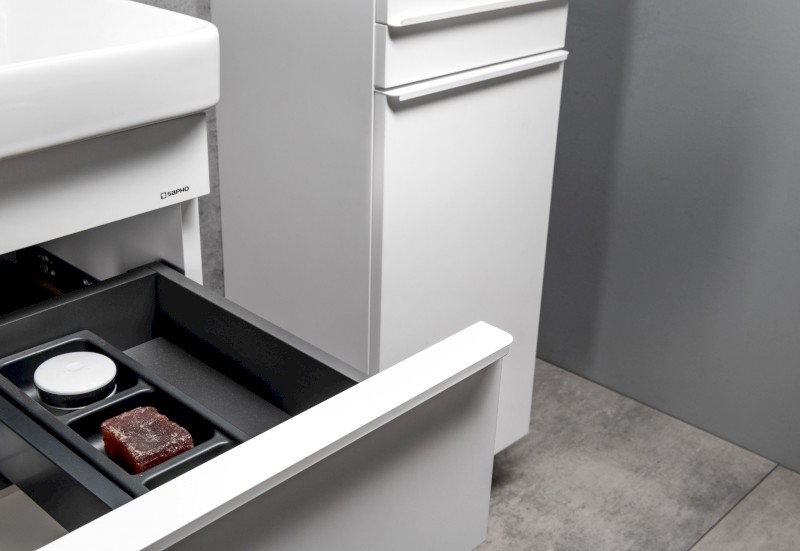 SITIA dvojumyvadlová skříňka 116x50x44,2cm, 4xzásuvka, bílá mat SI120-3131