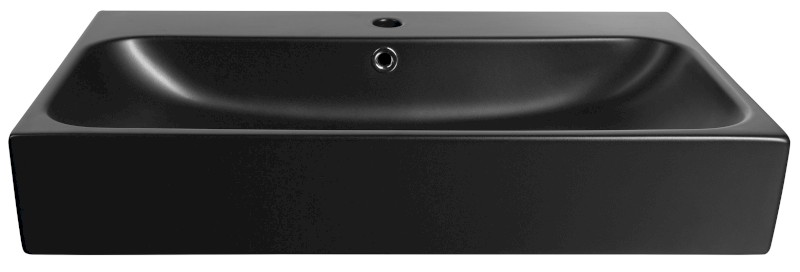 TORIDI keramické umyvadlo 76x46,5cm, černá mat TU0226B