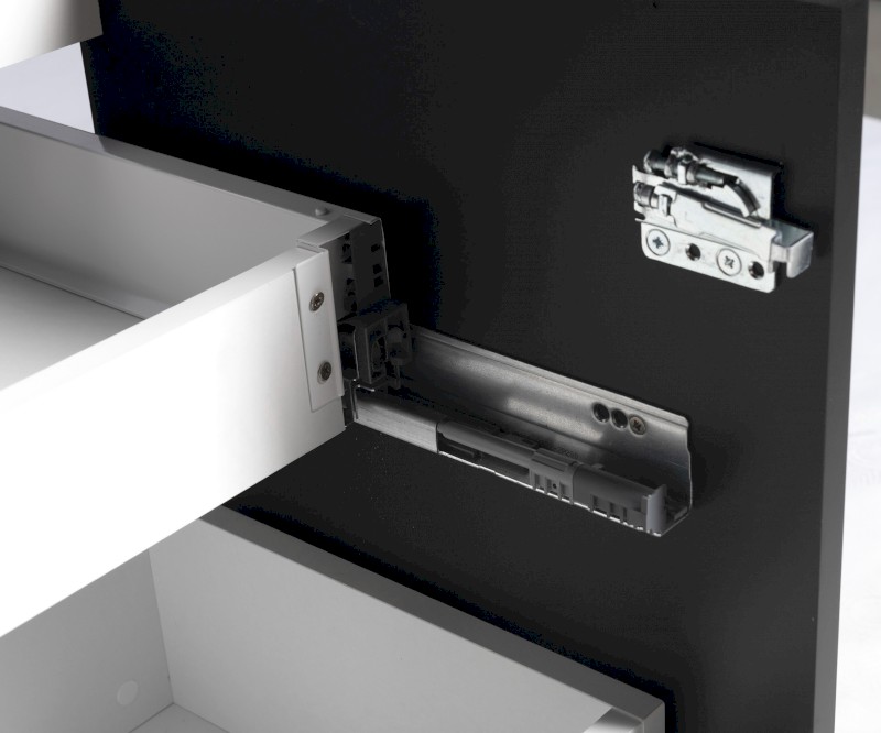 FILENA umyvadlová skříňka 82x51,5x43cm, černá mat strip FID1285BS