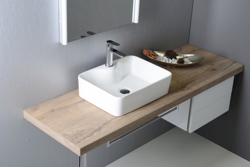 BALENA keramické umyvadlo na desku 48x37cm, bílá BH7013