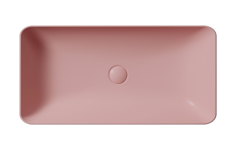 NUBES keramické umyvadlo na desku 80x40cm, blush mat 904024