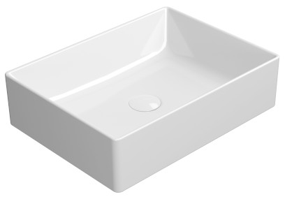 KUBE X keramické umyvadlo na desku, 50x37cm, bílá ExtraGlaze 942911