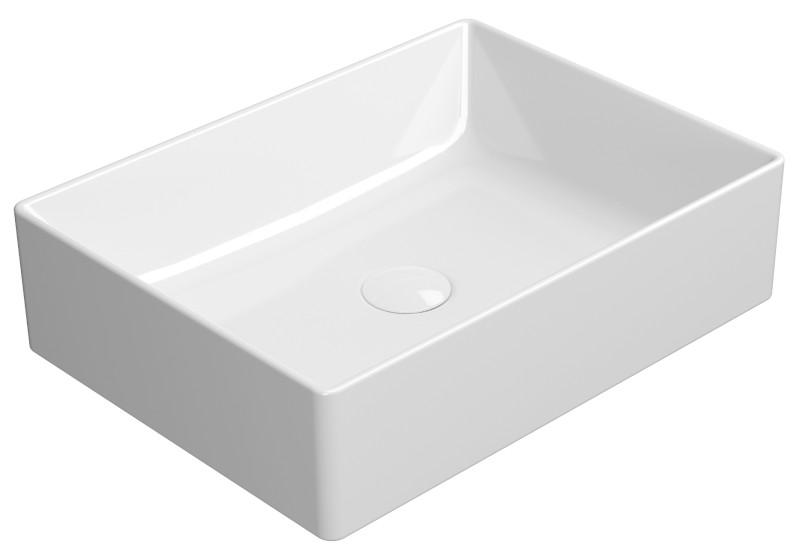 KUBE X keramické umyvadlo na desku, 50x37cm, bílá ExtraGlaze 942911