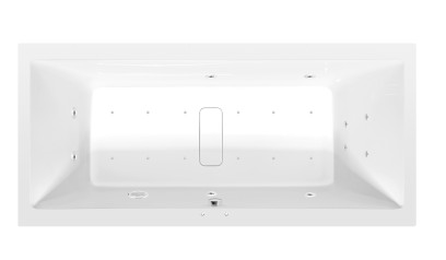 MARLENE hydromasážní vana, 190x90x48cm, Active Hydro-Air, chrom 71607.2010