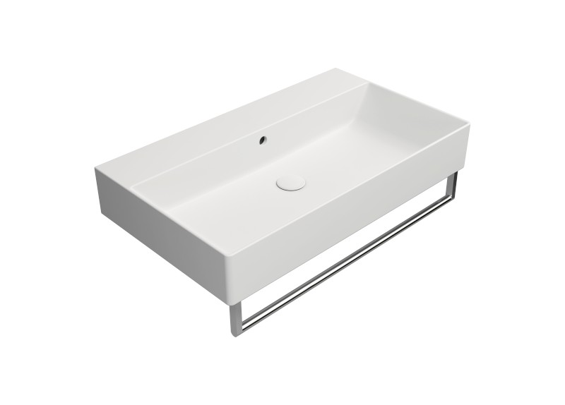 KUBE X keramické umyvadlo 80x47cm, bez otvoru, bílá mat 9422009