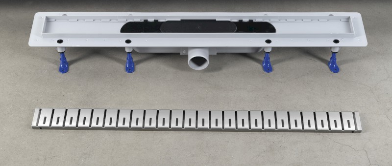 KLAVER podlahový žlab s nerezovým roštem, L-710, DN50 73721