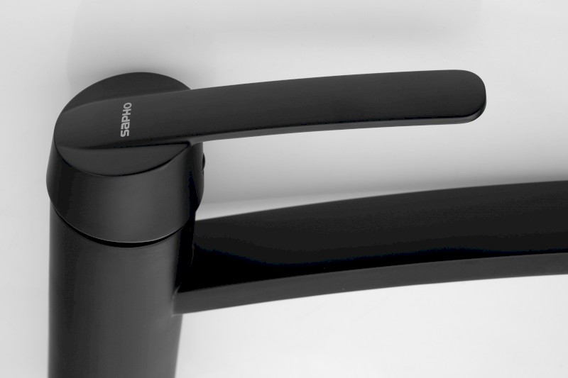 LISON stojánková dřezová baterie, černá mat MJ125B