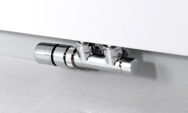 TWIN připojovací sada ventilů termostatická pro středové připojení, levá, chrom CP3012S