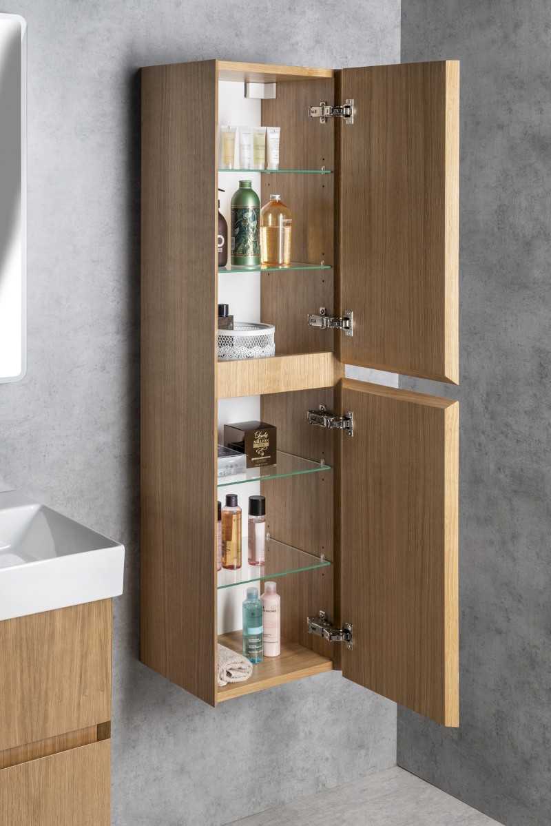 FILENA vysoká skříňka 35x140x30cm, dub FID3540D