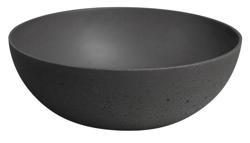 FORMIGO betonové umyvadlo na desku, Ø 39cm, antracit mat FG316