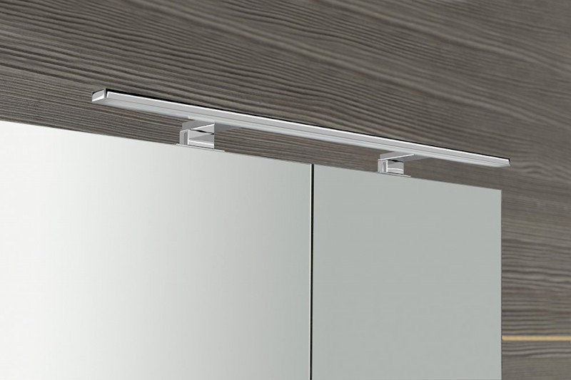 MIRRÓ galerka s LED osvětlením, 100x70x16cm, bílá MC100-0030