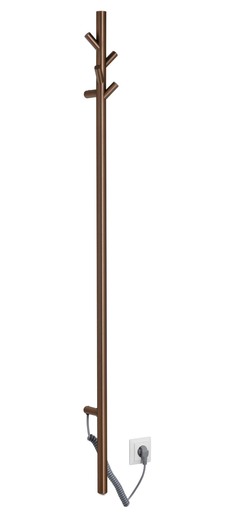 PASADOR elektrický sušák ručníků, kulatý, 150x1500 mm, 30 W, měď mat ER175PG