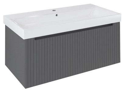 NELIO STRIP umyvadlová skříňka 96,5x44x49cm, 1x zásuvka, carina NL100-4141S