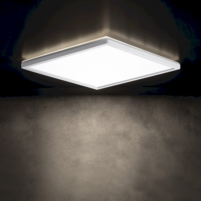 AZPO stropní LED svítidlo, 420x420mm, 22W, 3000/4000/6000K, IP54, bílá 31534
