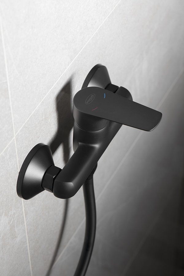 LOTTA nástěnná sprchová baterie, černá mat LT611B