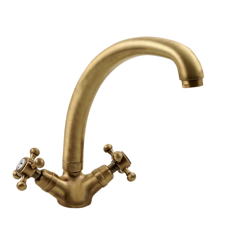 ANTEA stojánková dřezová baterie, výška 265mm, bronz 3116