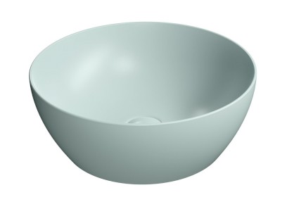 PURA keramické umyvadlo na desku, průměr 42cm, ghiaccio mat 885115