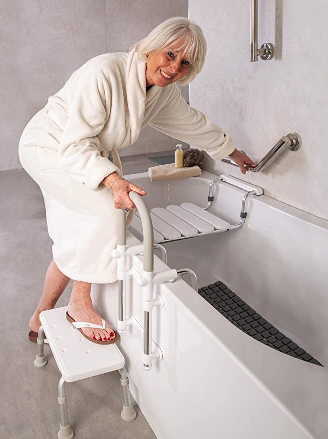 HANDICAP stolička na nohy, výškově nastavitelná, bílá A0102601