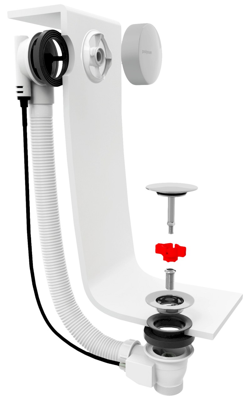 Vanová souprava, bovden, délka 800mm, zátka 72mm, zlato mat 71852.91