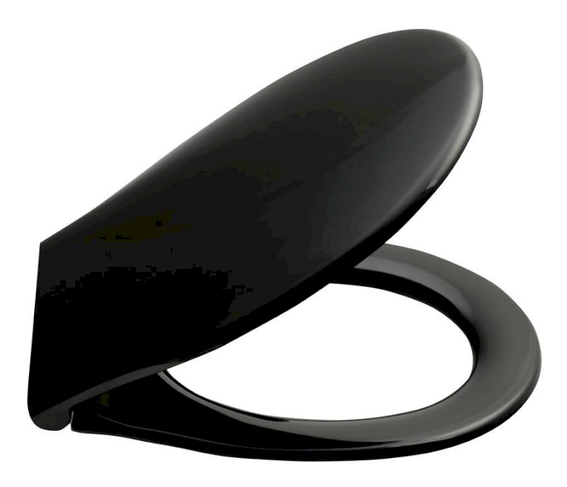 CLASSIC WC sedátko, Soft Close, Quick Release, černá/chrom MSC87CN20