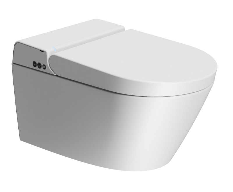 WCLEAN závěsné WC Swirlflush s integrovaným elektronickým bidetem, bílá dual-mat 7418K09