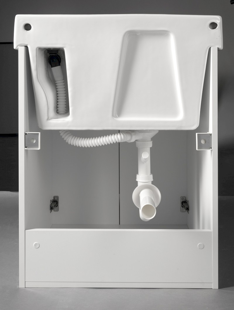 Skříňka pod výlevku 58x70x52,8cm, bílá 57037