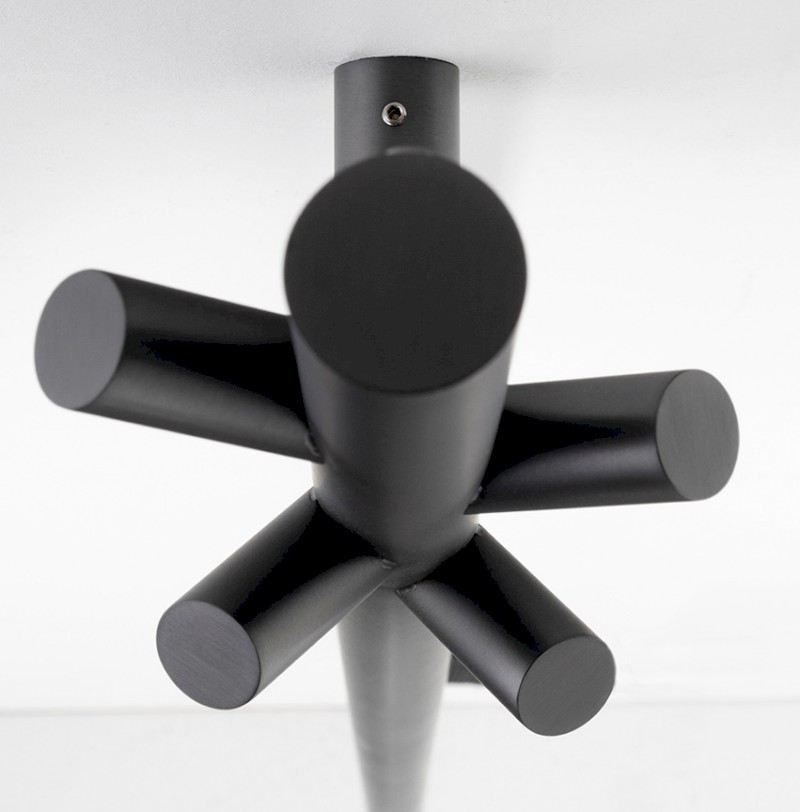 PASADOR elektrický sušák ručníků, kulatý, 150x1500 mm, 30 W, gun metal ER175GM