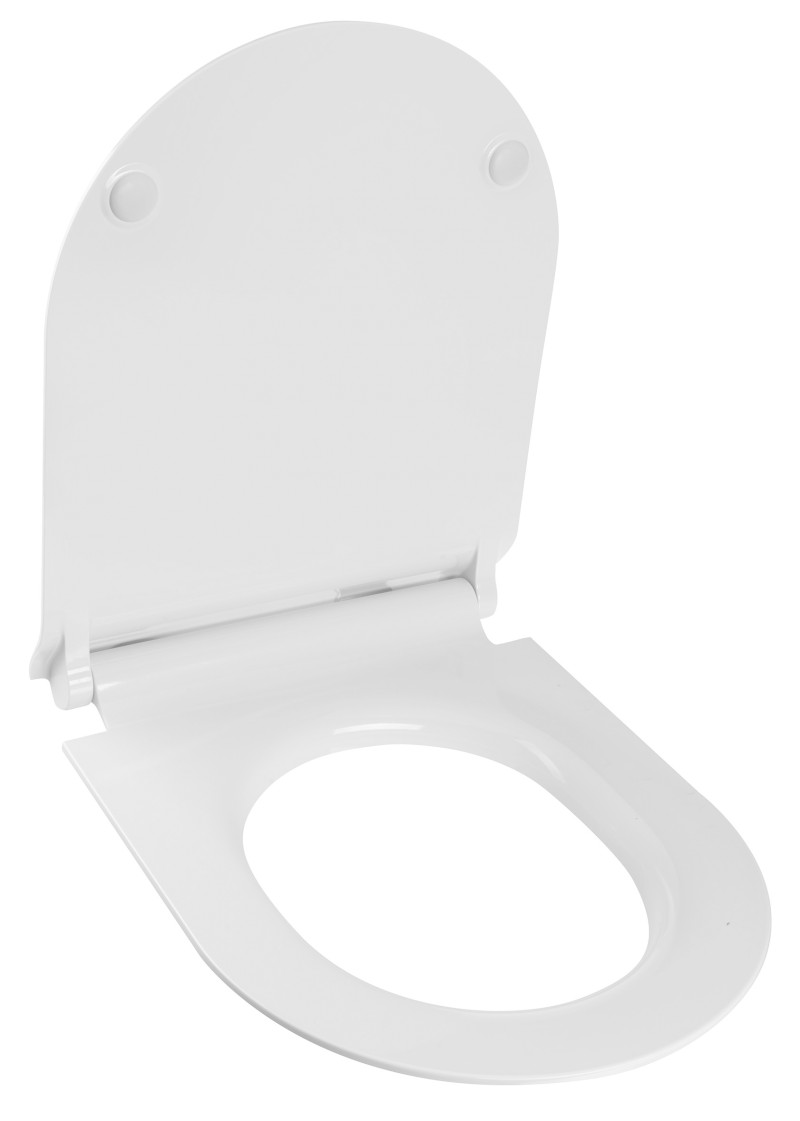 WC sedátko, SLIM, Soft Close, Quick Release, bílá/chrom MS86CSN11