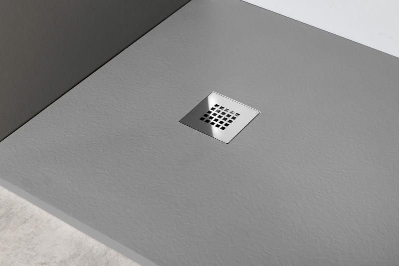 MITIA sprchová vanička z litého mramoru, obdélník 120x70cm, šedá PMS12070