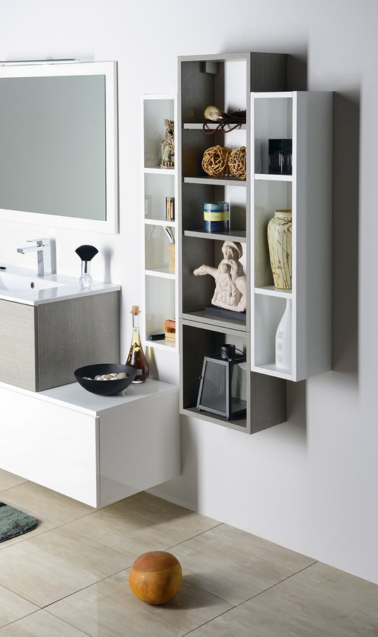 ESPACE otevřená policová skříňka 35x35x22cm, borovice rustik ESC150-1616