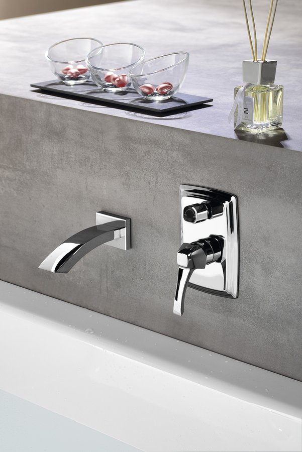 DREAMART podomítková sprchová baterie, 2 výstupy, chrom DA042